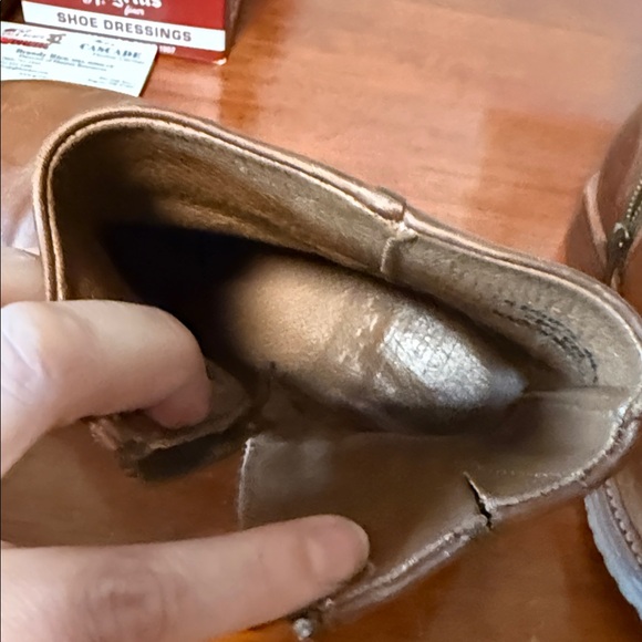 Frye Cognac Leather Ankle Boots - Picture 4 of 8